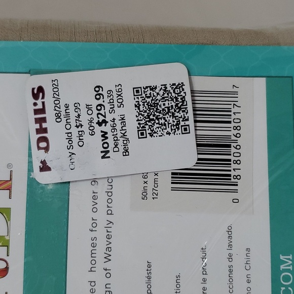 Waverly 50" x 63" Pinch Pleat Light Filtering Curtain Panels Set of 2 Panels - Picture 11 of 15